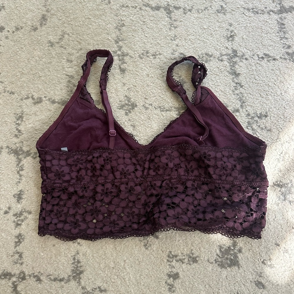 Aerie Purple Lace Bralette - Picture 2 of 2